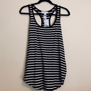 Black and White Striped Tank Top